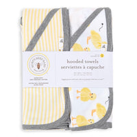 Organic Cotton Hooded Towels - 2 Pack, Little Ducks