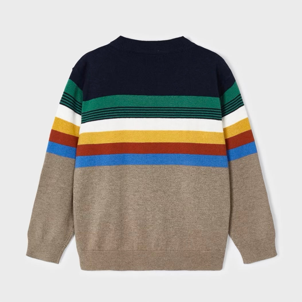 【SCENERITY】22SS★ Mix stripe knitwear MARNI CRAZY MIX KNIT SWEATER Sweater cotton multi color 46