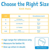 Knit Earflap Hats - Cream, Bear Ears