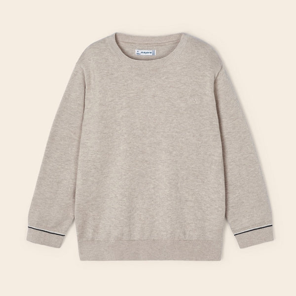 Lightweight Cotton Sweater - Beige