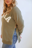 MAMA Brass Zip Sweatshirt