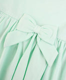 Mint Knit Short Sleeve Twirl Dress