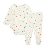 Long Sleeve Bodysuit & Footed Pant Set - Golden Bee