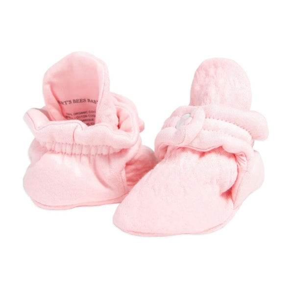 Quilted Bee Organic Baby Booties - Blossom
