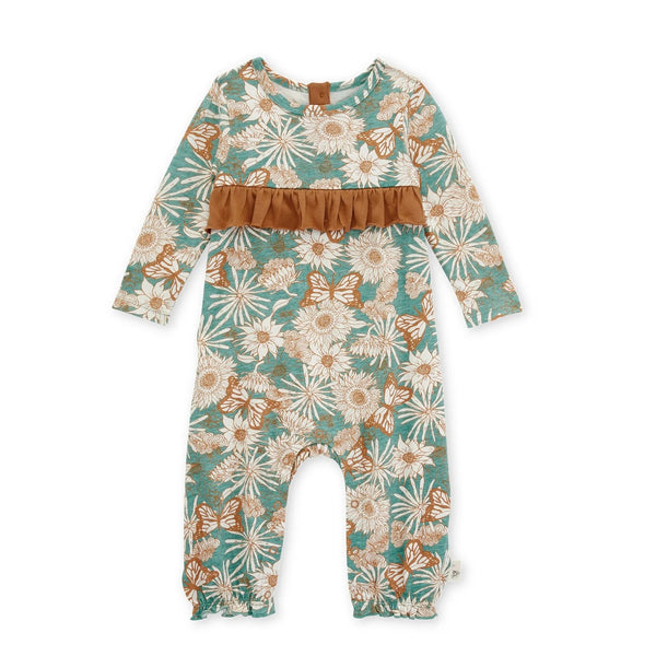 Sunny Sunflowers Jumpsuit - Orchid Bee