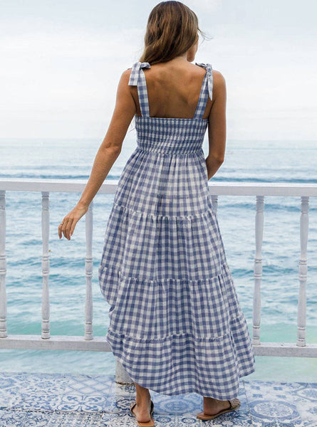 Lilliana Blue Gingham Summer Maternity Dress Hatch Boutique Lilliana Blue Gingham Summer Maternity Dress Hatch Boutique