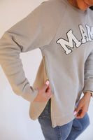 MAMA Brass Zip Sweatshirt