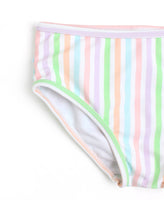 Pale Rainbow Stripe Flounce Bikini
