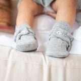Quilted Bee Organic Baby Booties - Heather Grey