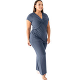 Davy Nursing & Maternity Pajama Set - Slate Blue