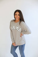 MAMA Brass Zip Sweatshirt