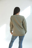 MAMA Brass Zip Sweatshirt