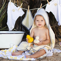 Organic Cotton Hooded Towels - 2 Pack, Little Ducks