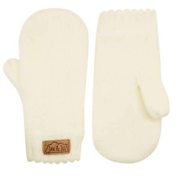 Knit Thumbless Mittens - Small (3-9M)