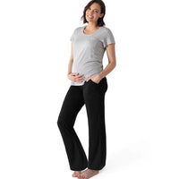 Bamboo Maternity & Postpartum Lounge Pants - Black