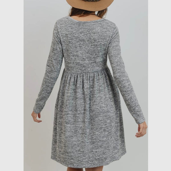 Knit Maternity Sweater Dress - Heather Grey Hatch Boutique Knit Maternity Sweater Dress - Heather Grey Hatch Boutique