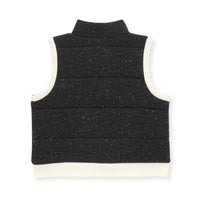 Quilted Cotton Vest - Speckled Gray