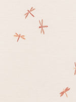 Organic Baby Afton Bodysuit - Dragonfly / Dusty Mauve