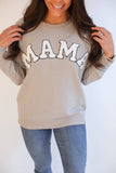 MAMA Brass Zip Sweatshirt