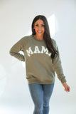 MAMA Brass Zip Sweatshirt