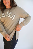 MAMA Brass Zip Sweatshirt