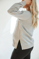 MAMA Brass Zip Sweatshirt