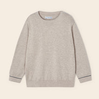 Lightweight Cotton Sweater - Beige