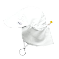 Flap Sun Protection Hat - White