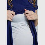 Maternity / Nursing Short Sleeve Tee - Navy