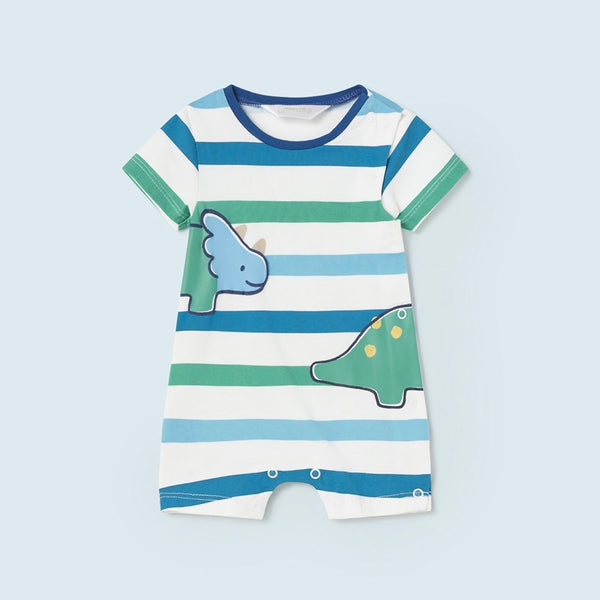 Short Romper - Multi-Stripe