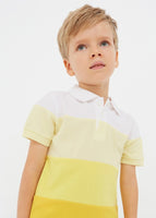 Short Sleeve Ombre Polo - Yellow