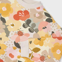 Pullover & Leggings Set - Floral Print, Honey