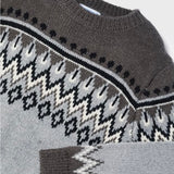 Jersey Jacquard Sweater - Slate
