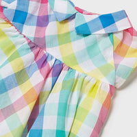 Plaid Blouse - Aquamarine