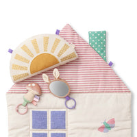 Ritzy Tummy Time Play Mat - Pink Cottage