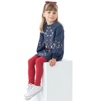 Tunic - Marine Blue Floral