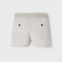 Bermuda Shorts - Fish Microprint, Khaki