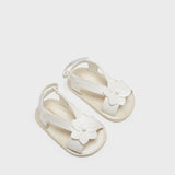Infant Flower Sandals - White
