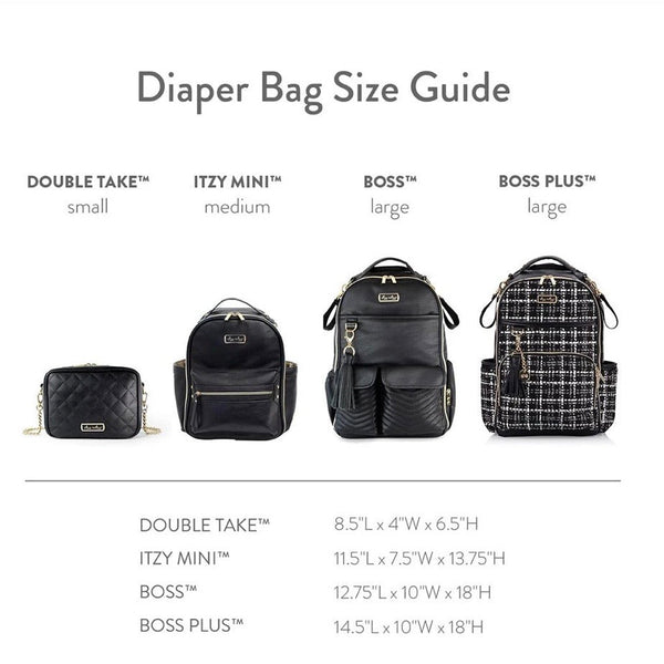 Itzy Ritzy Backpack Diaper Bag Boss Plus - Vanilla Latte