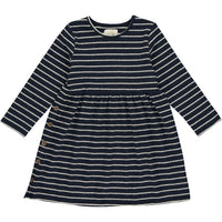 Madigan Dress - Navy/Cream Stripe