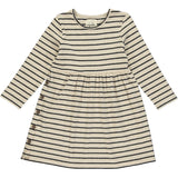 Madigan Dress - Tan/Charcoal Stripe