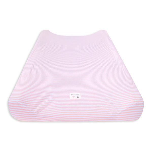 Changing Pad Cover - Essentials Striped, Blossom