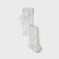 Ruffled Baby Tights - Off-White