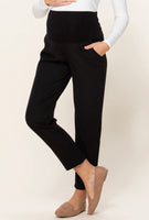 Relaxed Fit Maternity Dress Pants - Black