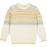 Ginny Pullover Sweater - Gold/Grey/Ivory
