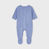 Knit Footed One-Piece Outfit - Blue Ice