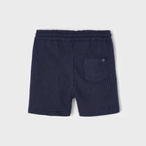 Knit Bermuda Shorts - Navy Pinstripe