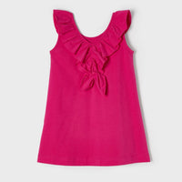 Ruffle Sleeve Dress - Magenta