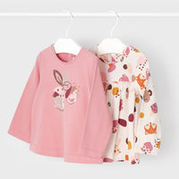 2 Pack Long Sleeve Tops - Fall Friends, Blush & Ivory