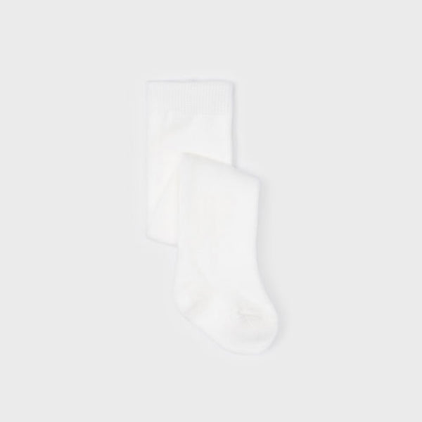 Newborn Woven Tights - Off-White